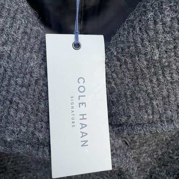 Cole Haan Signature Jacket Wool Blend Walker Peacoat Snap Collar Gray Size 4 - Picture 7 of 9